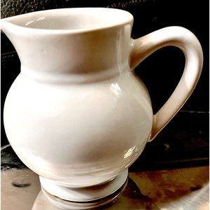 Emile Henry white 4 in creamer